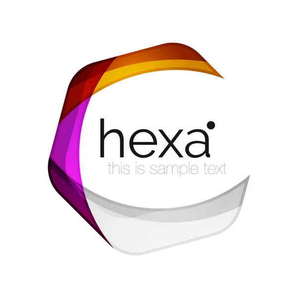 Czyszczenie profesjonalne firmy hexagon godło — Wektor stockowy