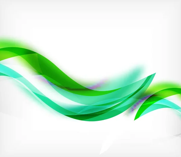 Διάνυσμα κυματιστές ζωηρόχρωμο λωρίδα σε λευκό φόντο με θολή επιδράσεις. Διάνυσμα ψηφιακή techno αφηρημένα φόντο — Διανυσματικό Αρχείο