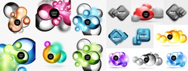 Kare ve daire geometrik arka kümesi