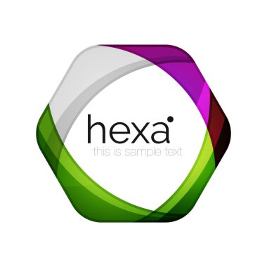 Temiz profesyonel iş altı köşe amblemi