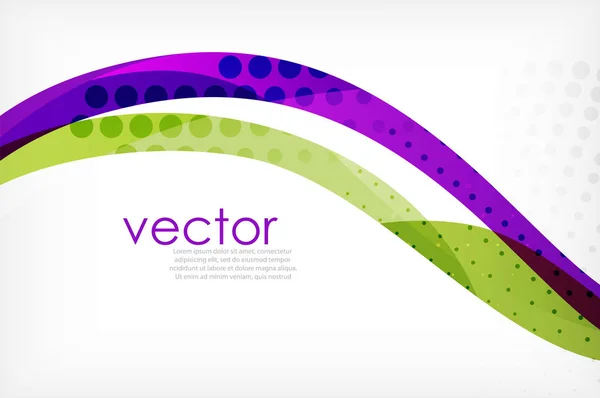 Obchodní společnosti abstraktní pozadí, brožury nebo letáky návrhu šablony vlny — Stockový vektor
