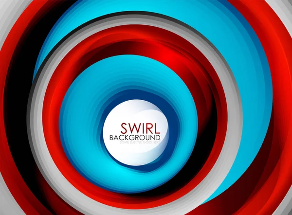 Spiraal swirl vloeiende lijnen 3D-vector abstracte digitale beweging achtergrondontwerp. Roterende concept — Stockvector