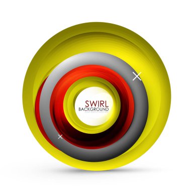 3d vektör arka plan sarmal girdap akan hatları