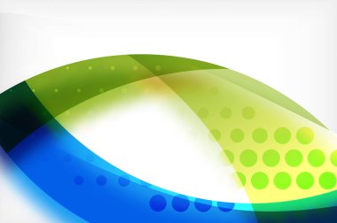 İş kurumsal arka, dalga broşür veya el ilanı tasarım şablonları