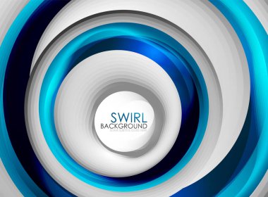 Sarmal girdap akan 3d vektör soyut dijital hareket arka plan tasarım hatları. Dönen kavramı