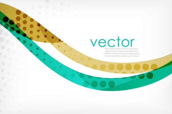 Obchodní společnosti abstraktní pozadí, brožury nebo letáky návrhu šablony vlny — Stockový vektor