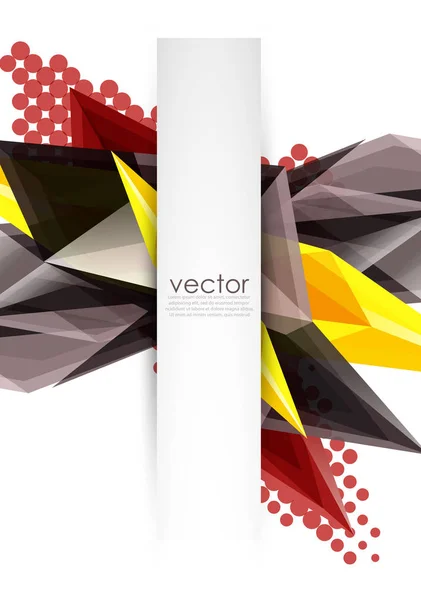 Cristaux fleuris colorés fond abstrait vectoriel — Image vectorielle