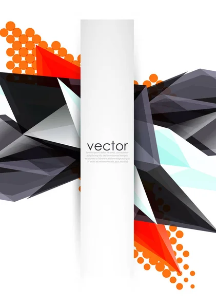 Kleurrijke bloeiende kristallen vector abstracte achtergrond — Stockvector