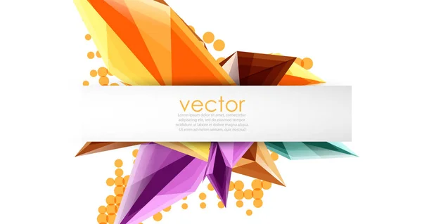 Colorful blooming crystals vector abstract background — Stock Vector