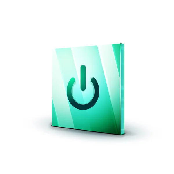 Botón de encendido de inicio, diseño de icono ui, símbolo de encendido y apagado — Vector de stock