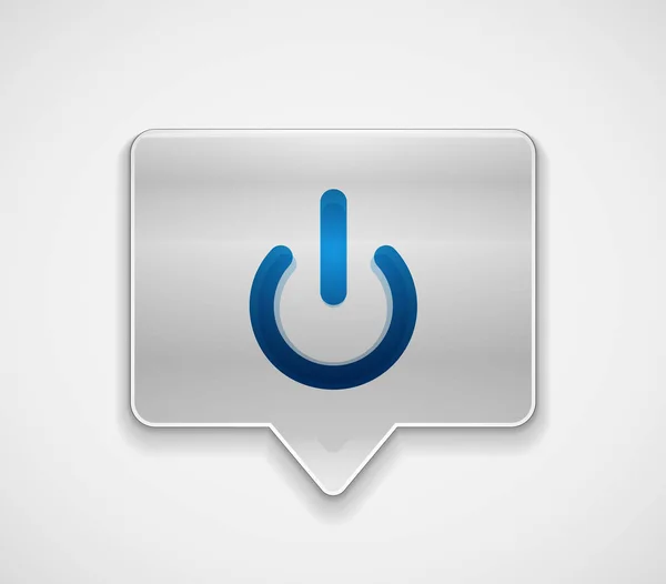 スタート シンボルに電源ボタン、ui アイコン デザイン — ストックベクタ