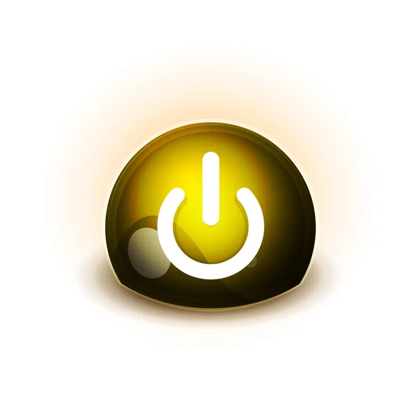 Power knappikonen, starta symbol — Stock vektor