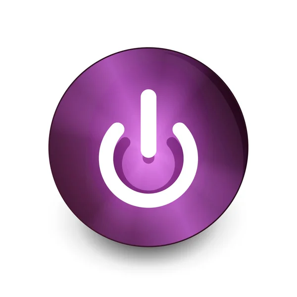 Napájecí tlačítko ikona, symbol zahájení — Stockový vektor