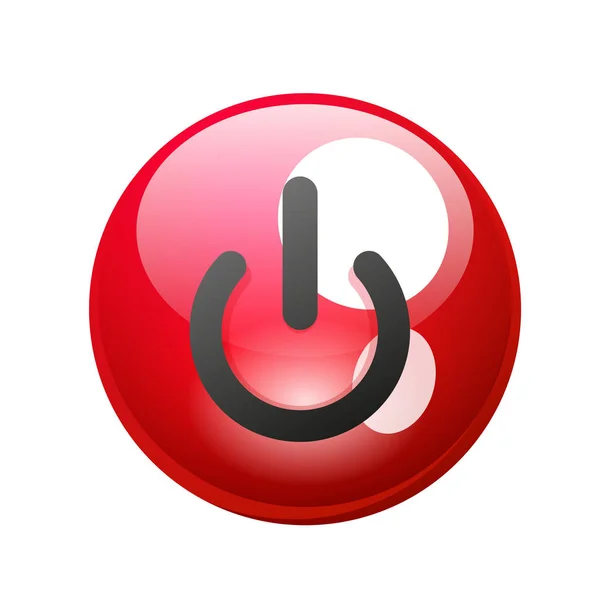 Power button icon, start symbol — Stock Vector
