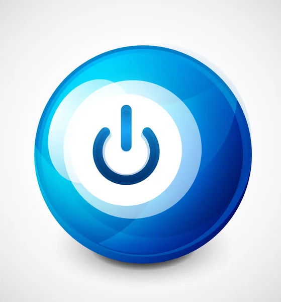 Starten Sie Power-Sphere-Taste, ui icon design, on off symbol — Stockvektor