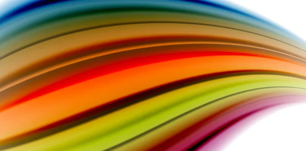 Gel líquido geleia fluindo cores estilo arco-íris líquido, fundo abstrato onda, design colorido mínimo moderno — Vetor de Stock