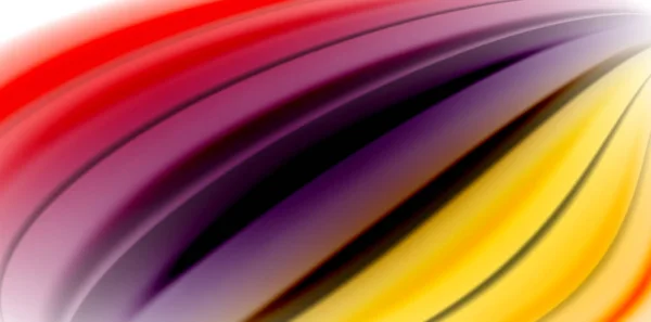 凝胶液体流动液体彩虹风格颜色, 波浪抽象背景, 现代极小的多彩的设计 — 图库矢量图片