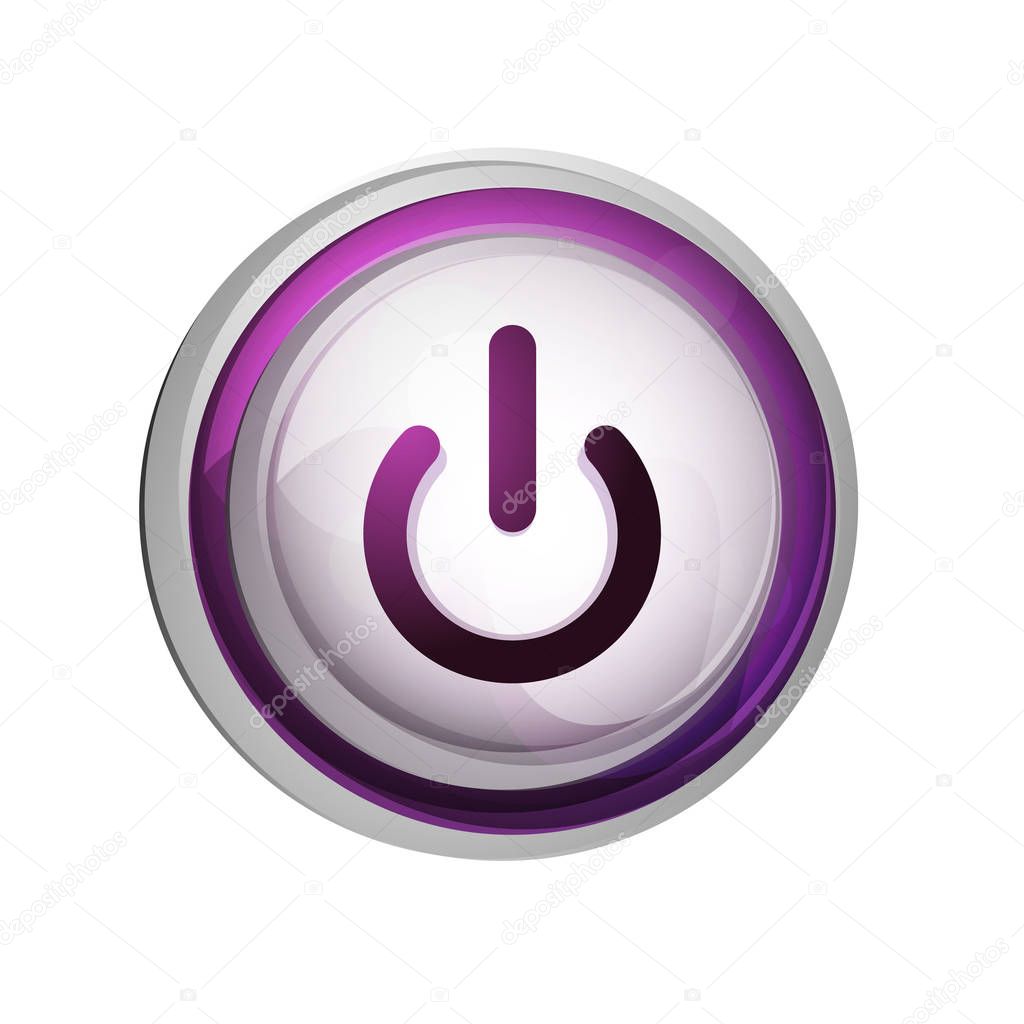 Power button icon, start symbol