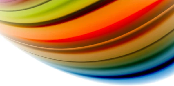 Gelee Flüssigkeit fließenden flüssigen Regenbogen-Stil Farben, Welle abstrakten Hintergrund, moderne minimale bunte Design — Stockvektor
