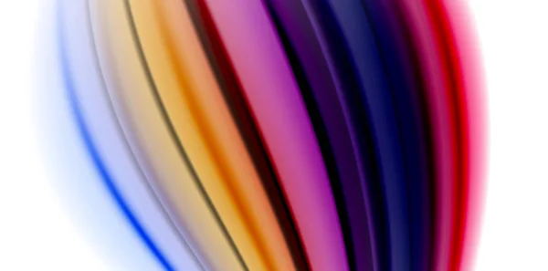 Gel gelée fluide fluide coulant couleurs de style arc-en-ciel liquide, vague fond abstrait, design moderne minimaliste coloré — Image vectorielle