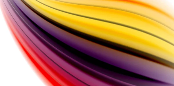 Żel galaretki płynu przepływającego ciekłym tęczy stylu kolorów, fala streszczenie tło, nowoczesnym minimalistycznym kolorowe — Wektor stockowy