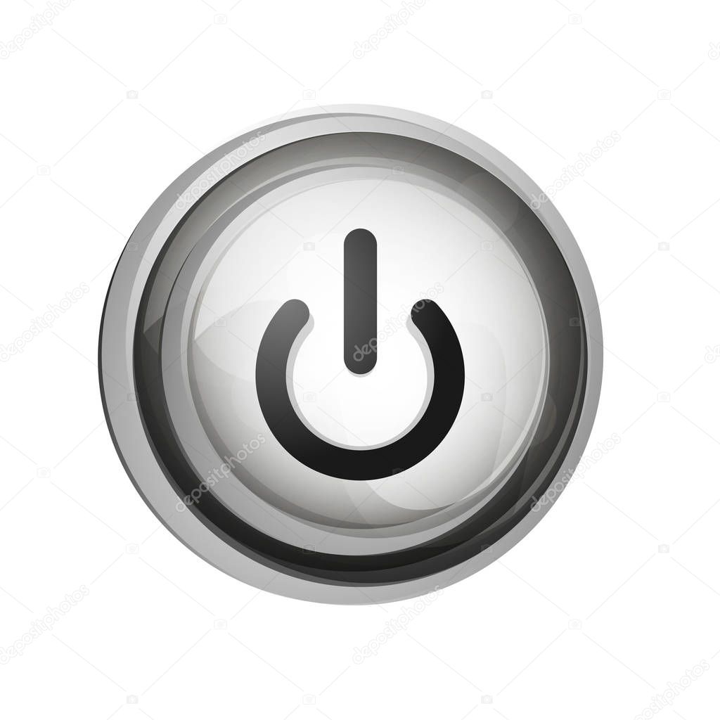 Power button icon, start symbol