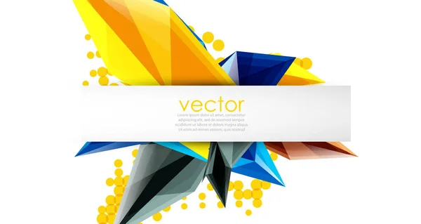 Colorful blooming crystals vector abstract background — Stock Vector