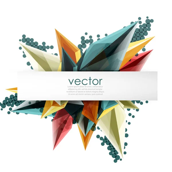 Красочные цветущие кристаллы векторного фона — стоковый вектор