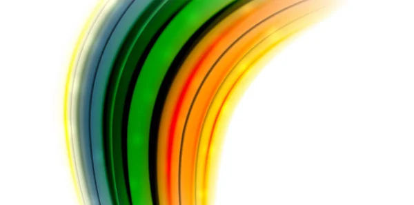抽象的な流れる動き波液体色混合、抽象的な背景のベクトル — ストックベクタ