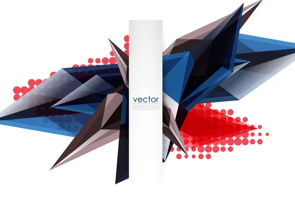 Barevný kvetoucí krystaly vektorové pozadí abstraktní — Stockový vektor
