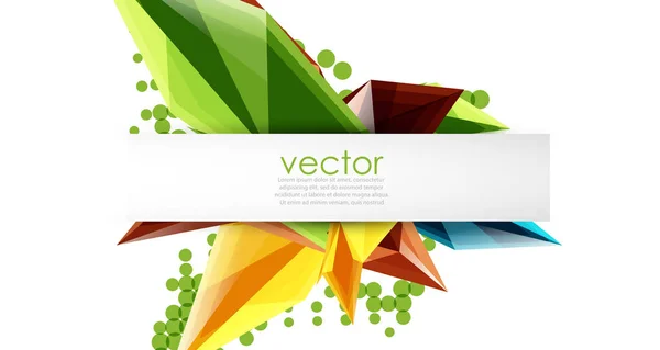 Colorful blooming crystals vector abstract background — Stock Vector