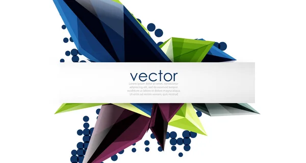 Cristales florecientes coloridos vector fondo abstracto — Vector de stock