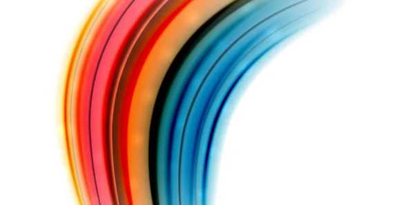 Onda de movimiento de flujo abstracto, mezcla de colores líquidos, fondo abstracto vectorial — Vector de stock