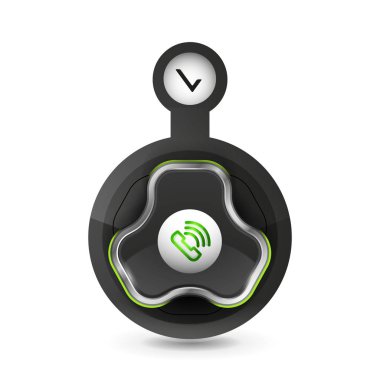 Eski moda telefon düğme, çağrı merkezi desteği simgesi