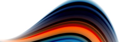 Soyut dalga sıvı renk çizgili hatları. Poster veya web afiş için sanatsal illüstrasyon vektör