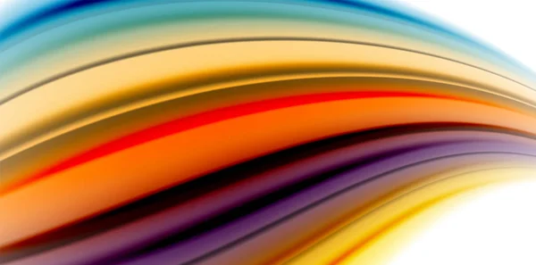 Gel jelly fluido fluido fluente colori stile arcobaleno liquido, onda sfondo astratto, design moderno minimale colorato — Vettoriale Stock