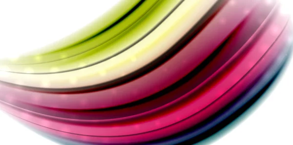 Onde de mouvement fluide abstraite, mélange de couleurs liquides, fond abstrait vectoriel — Image vectorielle
