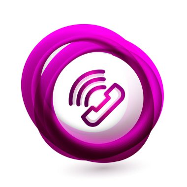 Eski moda telefon düğme, çağrı merkezi desteği simgesi