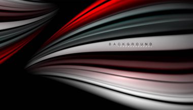 Soyut dalga sıvı renk çizgili hatları