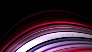 Soyut dalga sıvı renk çizgili hatları