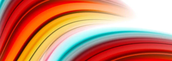 Lignes d'onde abstraites bandes de couleur fluide. Illustration vectorielle artistique pour affiche ou bannière web — Image vectorielle