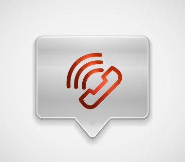 Vektör telefon destek web düğme