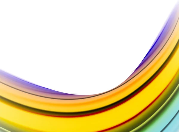 Абстрактные волновые линии жидких цветовых полос. Векторная художественная иллюстрация для плаката или веб-баннера — стоковый вектор