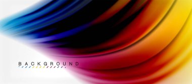 Bulanık sıvı arka plan renkleri, özet satırları, vektör çizim dalgalar