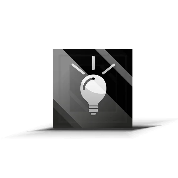 Žárovka, nové myšlence konceptu web tlačítko — Stockový vektor