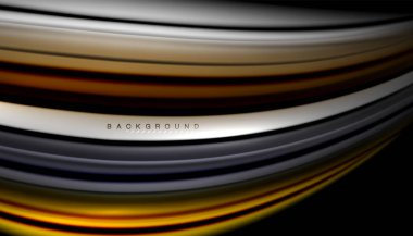 Soyut dalga sıvı renk çizgili hatları