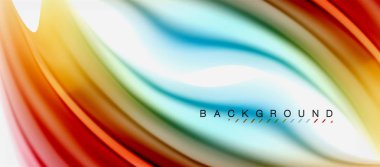 Bulanık sıvı arka plan renkleri, özet satırları, vektör çizim dalgalar