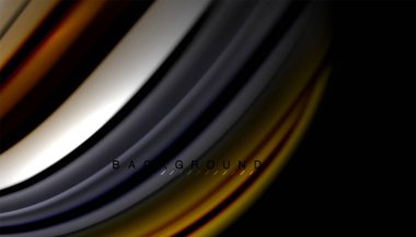 Soyut dalga sıvı renk çizgili hatları