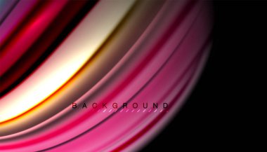 Soyut dalga sıvı renk çizgili hatları