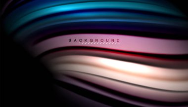 Soyut dalga sıvı renk çizgili hatları